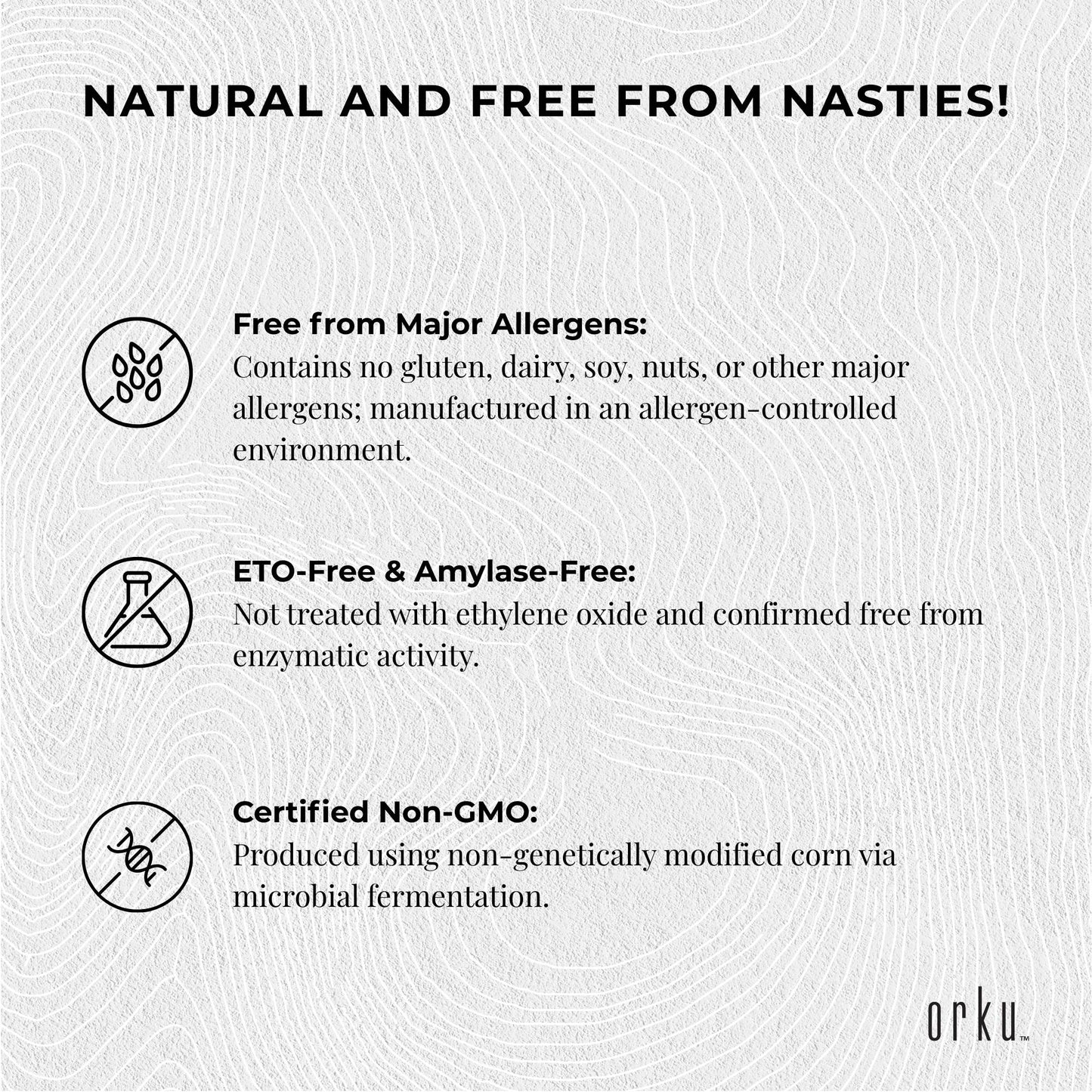 Orku 20kg Xanthan Gum Thickener Pure Fine Powder 200 Mesh FCC E415 Food Additive