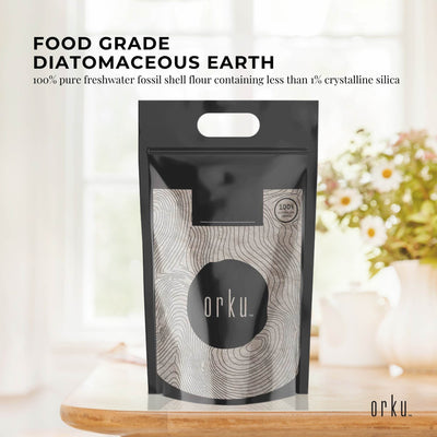 Orku 22.6kg Fine Diatomaceous Earth - Food Grade Fossil Shell Flour Powder Bulk
