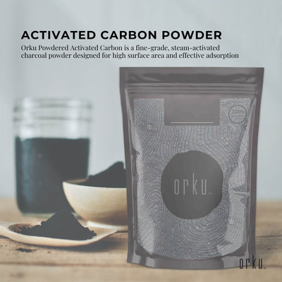 Orku 1Kg Activated Carbon Powder Coconut Charcoal - Water Filtration