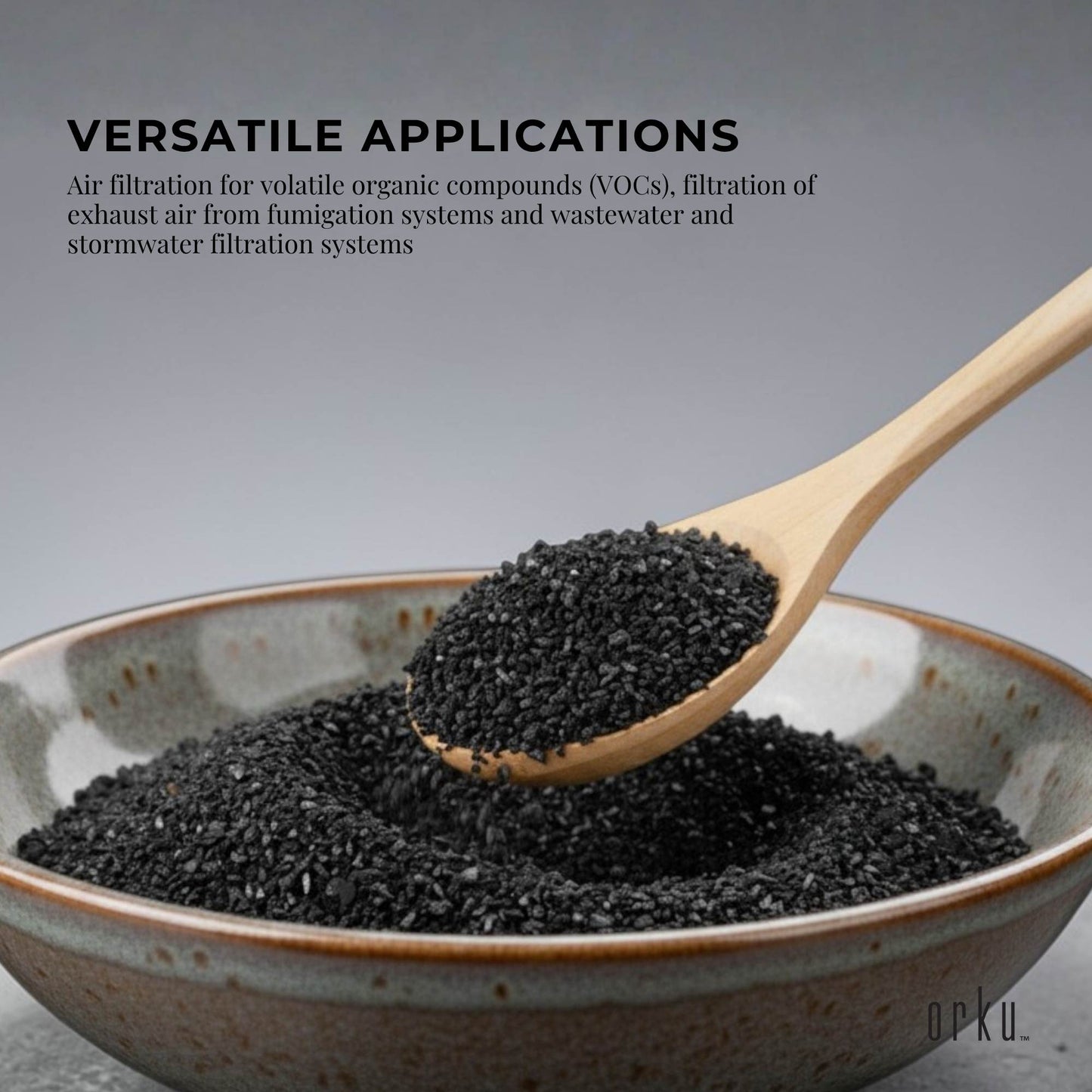 Orku 2Kg Granular Activated Carbon GAC Coconut Shell Charcoal Filtration Media