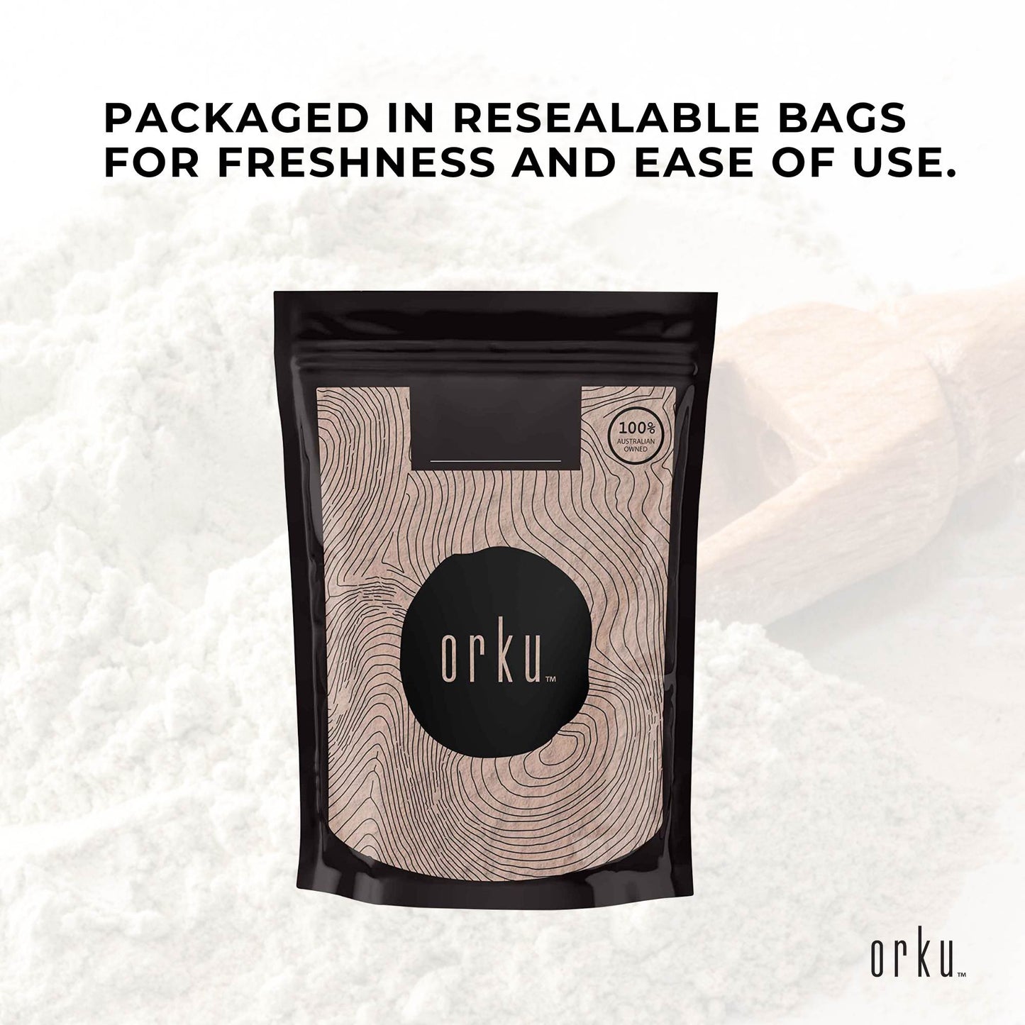Orku 2Kg Ultrafine Micronised Zeolite Powder - Natural Clinoptilolite Mineral