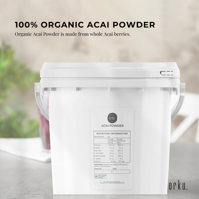 Orku 2.5kg Organic Acai Powder Brazilian Berry Smoothie Bowl Ingredient