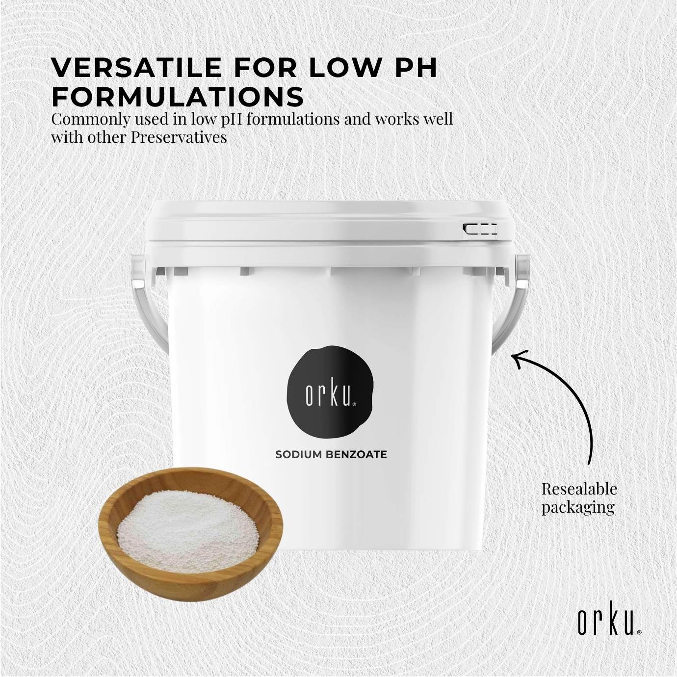 Orku 3.5Kg Sodium Benzoate USP/FCC Grade Prills – E211 Preservative CAS 532-32-1
