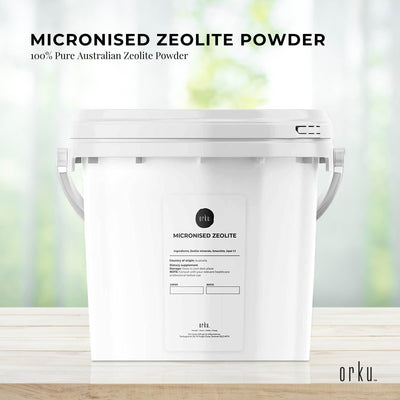 Orku 5kg Ultrafine Micronised Zeolite Powder Tub Natural Clinoptilolite Mineral