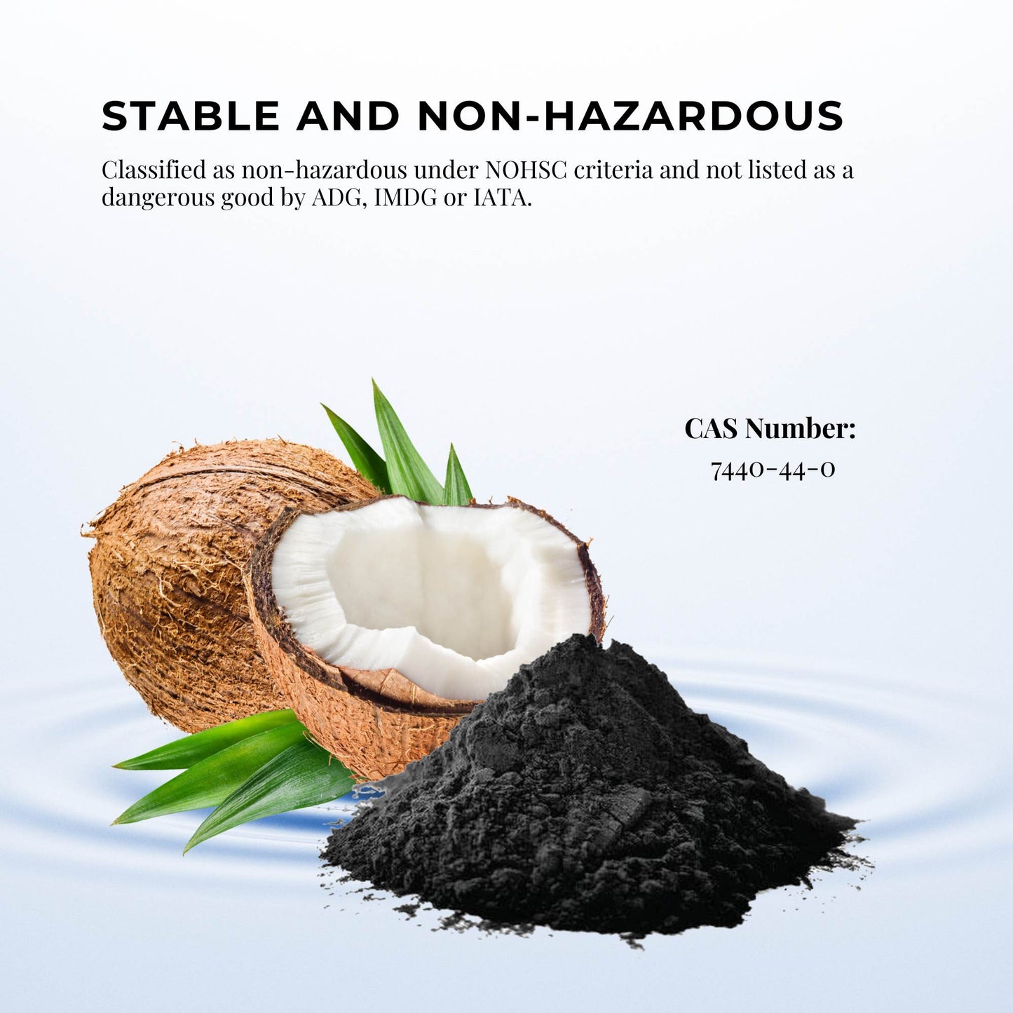 Orku Activated Carbon Powder Coconut Charcoal Bucket - Water Filtration