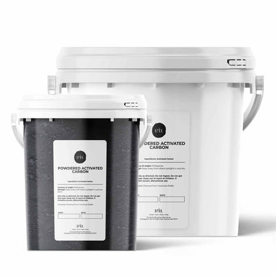 Orku Activated Carbon Powder Coconut Charcoal Bucket - Water Filtration