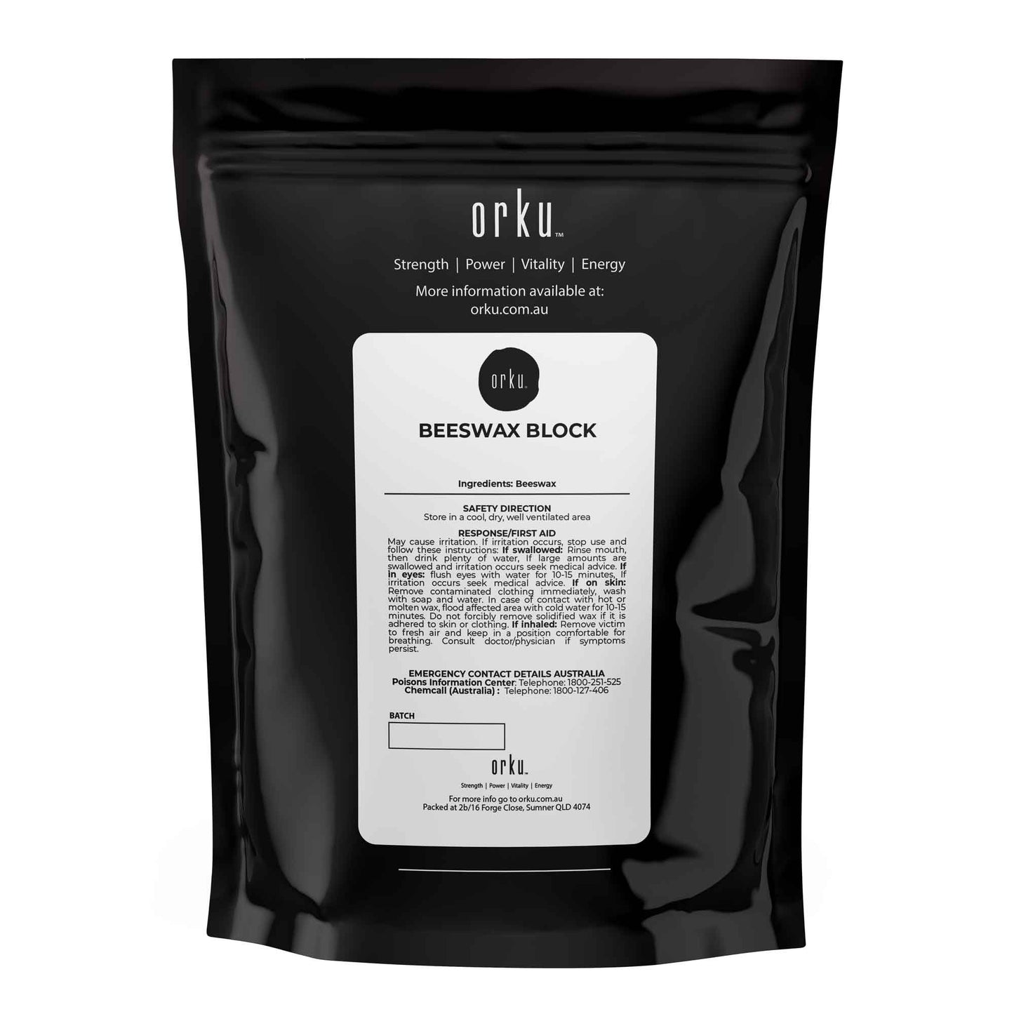 Orku Australian Beeswax Chunks - Pure Natural Unrefined Raw