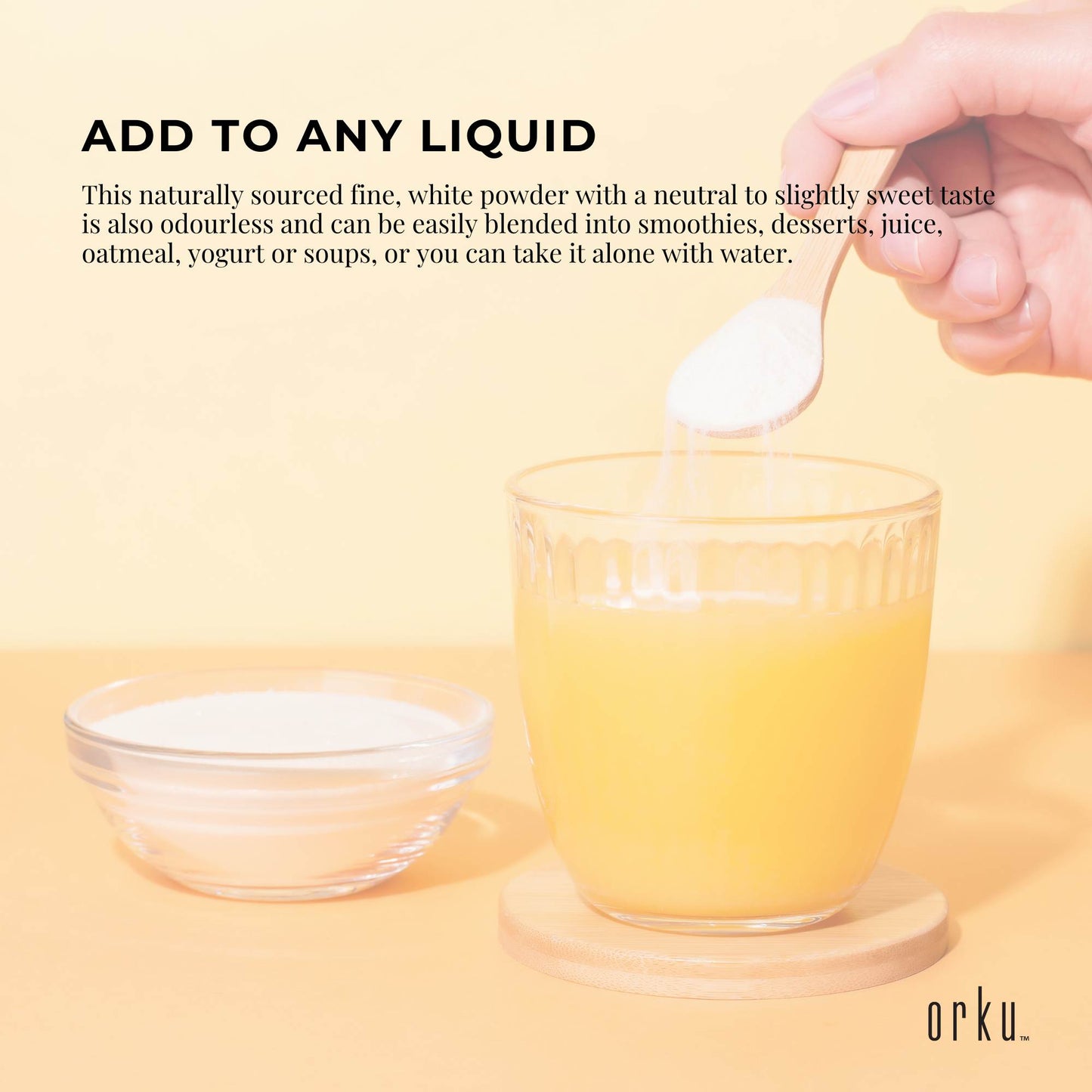 Orku Chicory Root Inulin Powder - Unflavoured Food Ingredient