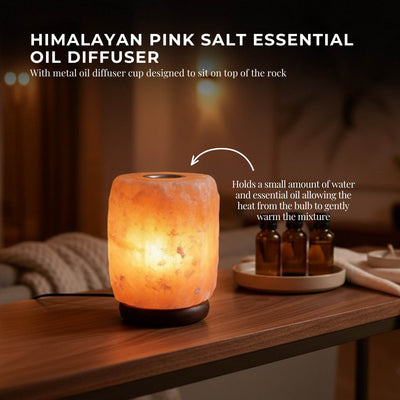 Orku Himalayan Pink Salt Aromatherapy Lamps - Essential Oil Diffusers