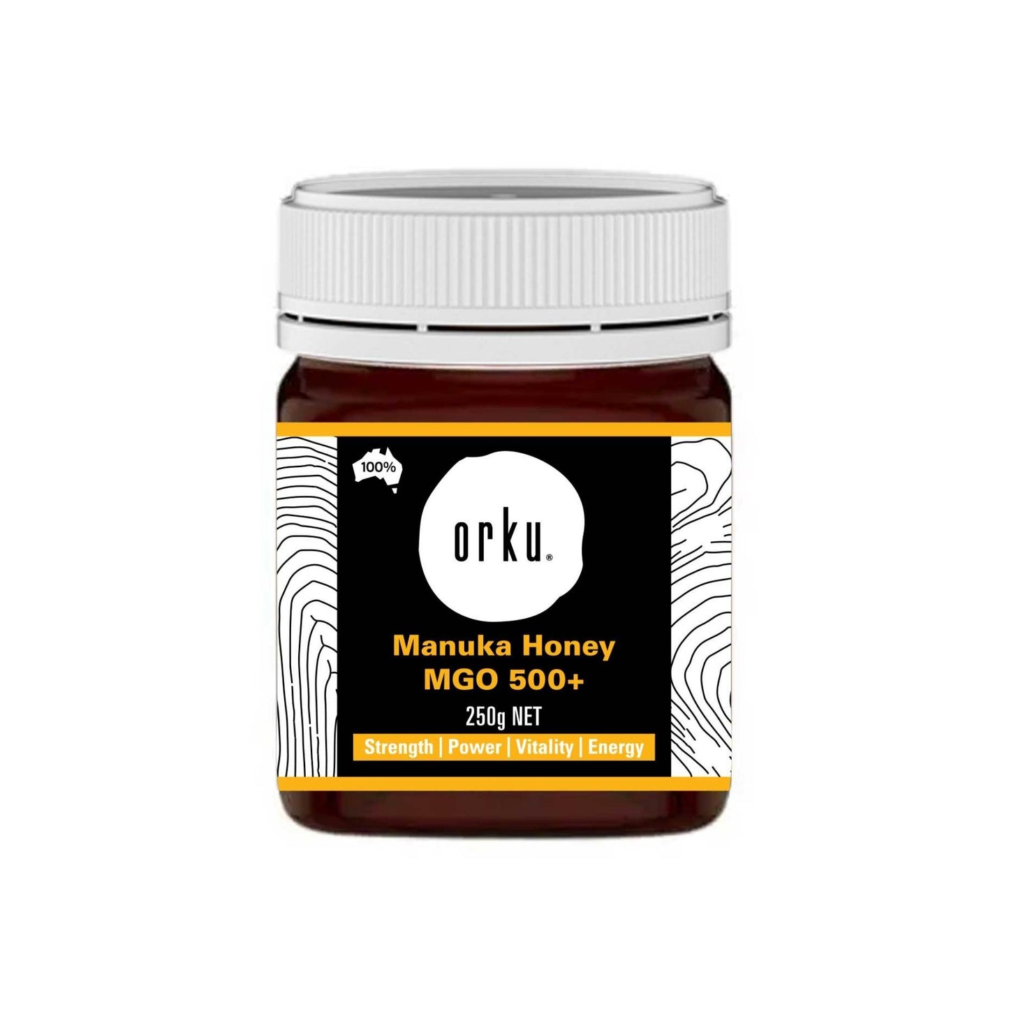 Orku MGO 500+ Australian Manuka Honey 250g - Raw Jelly Bush Honey