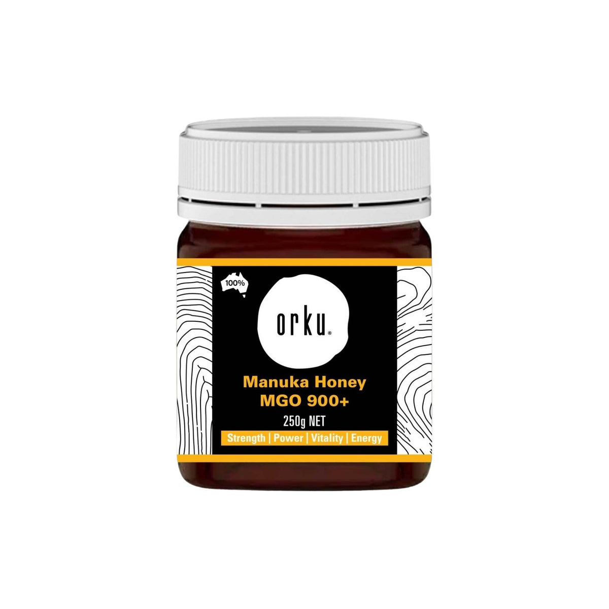 Orku MGO 900+ Australian Manuka Honey 250g - Raw Jelly Bush Honey