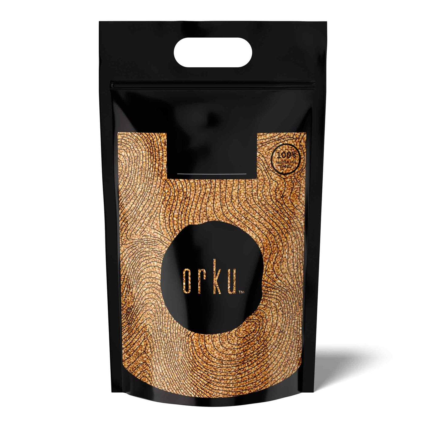 Orku Organic Golden Linseed Flaxseed Whole Grain Non GMO