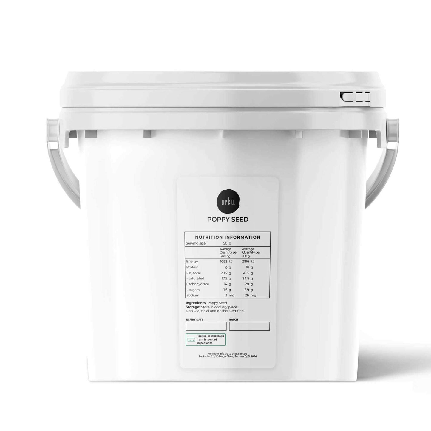 Orku Poppy Seeds Unwashed Buckets - Papaver Somniferum For Baking and Decorating