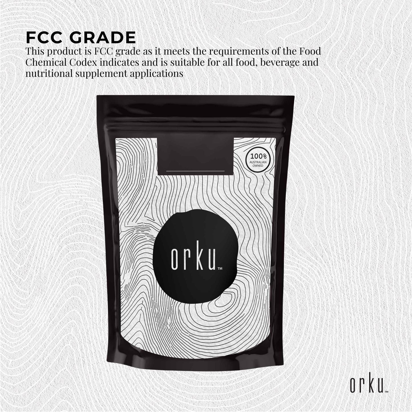 Orku Potassium Bicarbonate Powder FCC Food Grade - Baking Brewing Bulk
