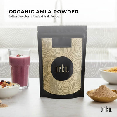Orku 2Kg Organic Amla Powder - Indian Gooseberry Amalaki Fruit Powder