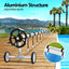 Aquabuddy Pool Cover Roller 6.55m Adjustable Swimming Pool Solar Blanket Reel