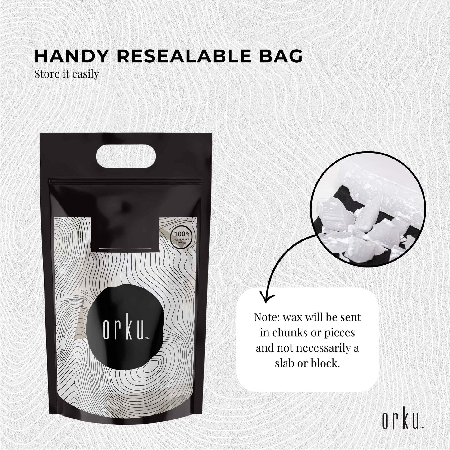 Paraffin Wax Blocks Hard Refined Unscented 60/62 Chunks Candle Soap Making Bulk