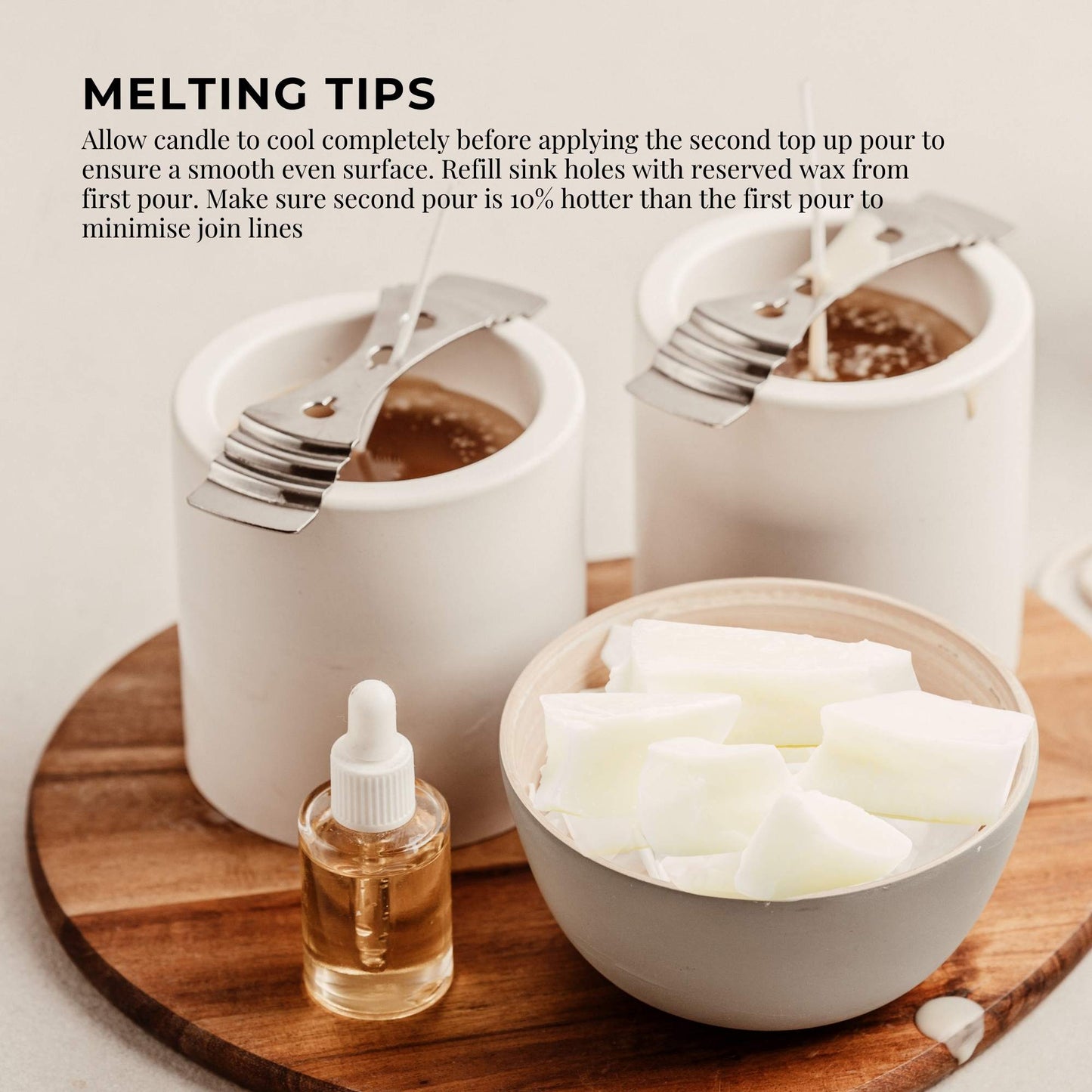 Paraffin Wax Blocks Hard Refined Unscented 60/62 Chunks Candle Soap Making Bulk