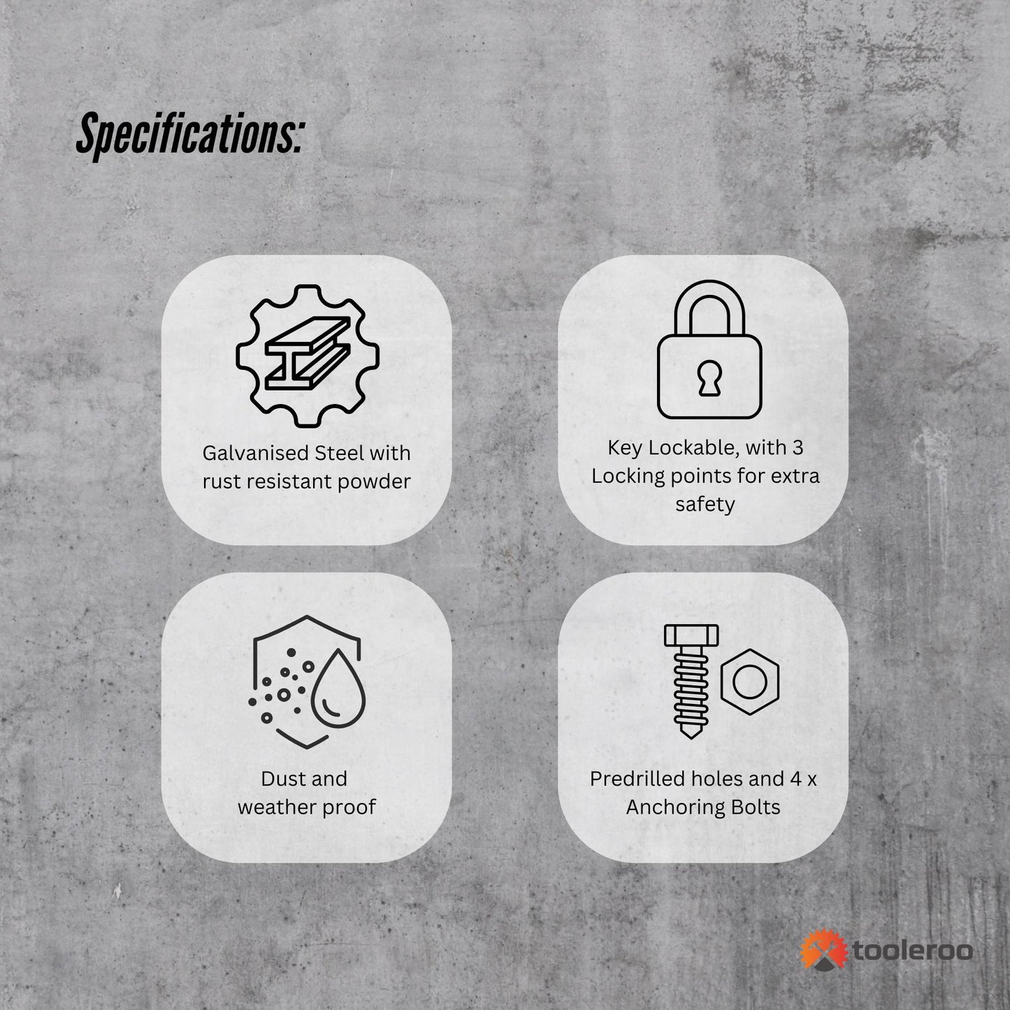 Parcel Delivery Drop Box Mailbox - Secure Home Package Locker 38x38x90cm White