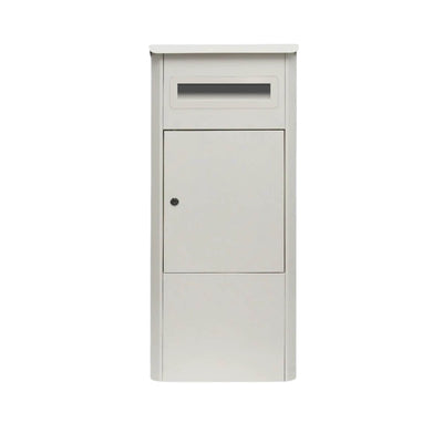 Parcel Delivery Drop Box Mailbox - Secure Home Package Locker 38x38x90cm White