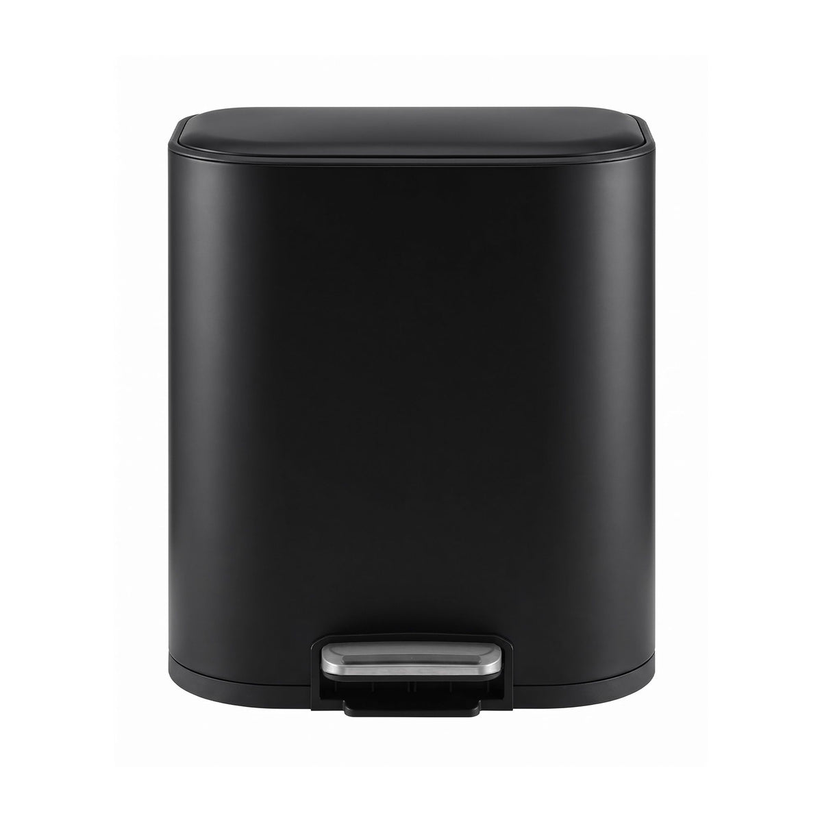 Cefito 20L Trash Bin Steel Pedal Bins Soft Close Kitchen Rubbish Waste Can Black