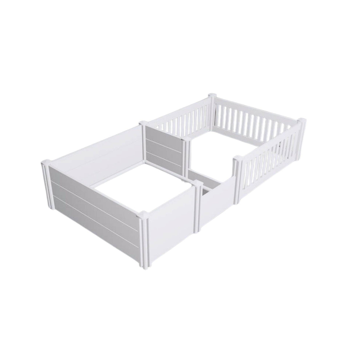 Rooster Farms 2.3m x 1.15m PVC Dog Whelping Box + Playpen Kit - Anti-Crush