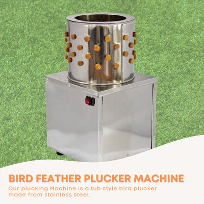 Rooster Farms 30cm Small Bird Feather Plucker Machine Quail Pigeon Defeathering