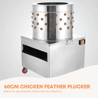 Rooster Farms 60cm Chicken Feather Plucker Electric Poultry Defeathering Machine