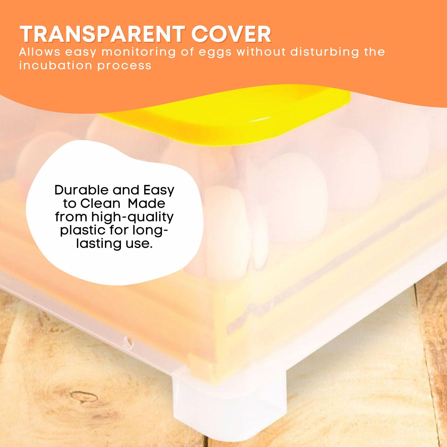 Rooster Farms Electric 112 Egg Incubator + Accessories for Chicken Quail Duck