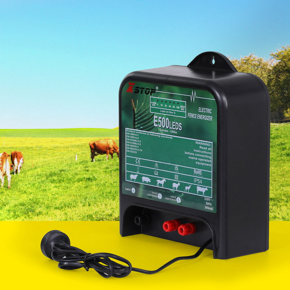 XSTOP Electric Fence Energiser 5J 220-240V 120km