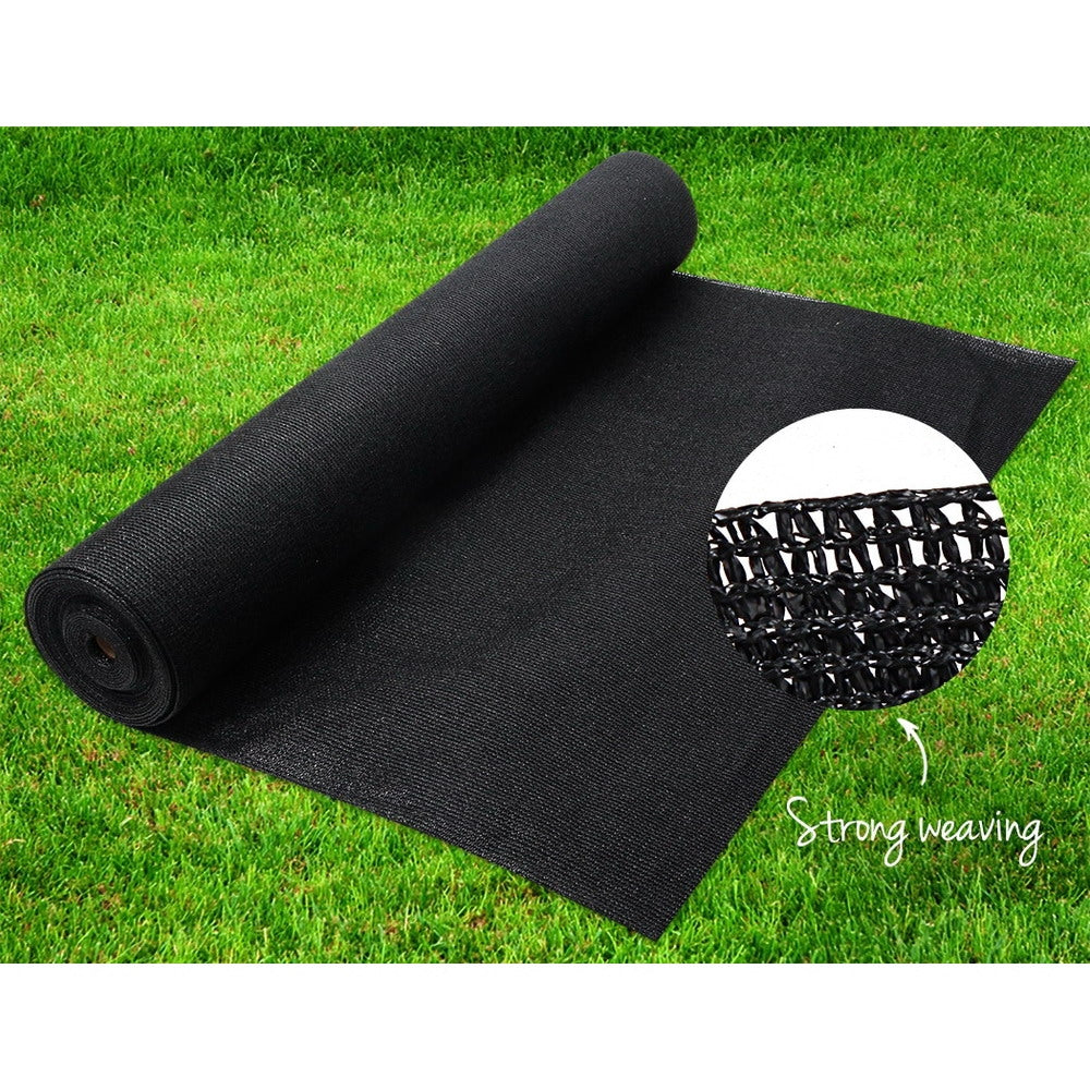 Instahut 70% Shade Cloth 1.83x50m Shade Cloth Sail Heavy Duty Shadecloth Garden Mesh Roll BK