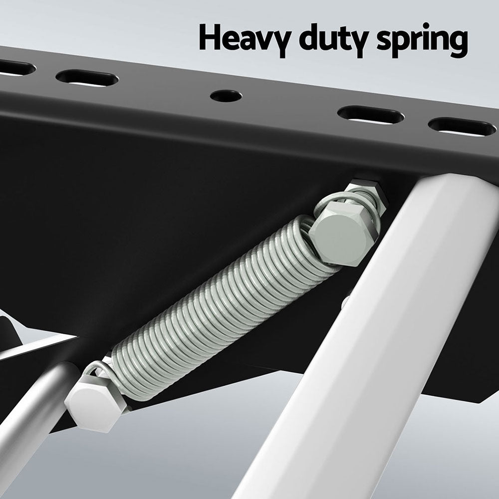 Weisshorn Manual Pull Out Caravan Step Folding RV Entry Stair 200KG Capacity Non-Slip Aluminium