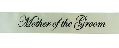 Sashes Hens Sash Party Ivory/Black - Mother Of The Groom