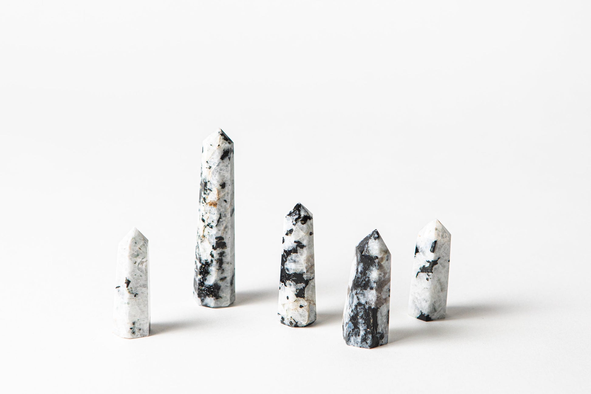 Scorpio Crystal Trio - Onyx, Smoky Quartz + Rainbow Moonstone