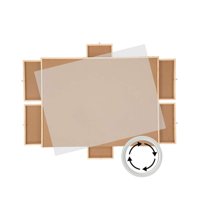 Social Hike Puzzle Board 1500 pcs - Rotating Tabletop with 6 Drawers and Cover