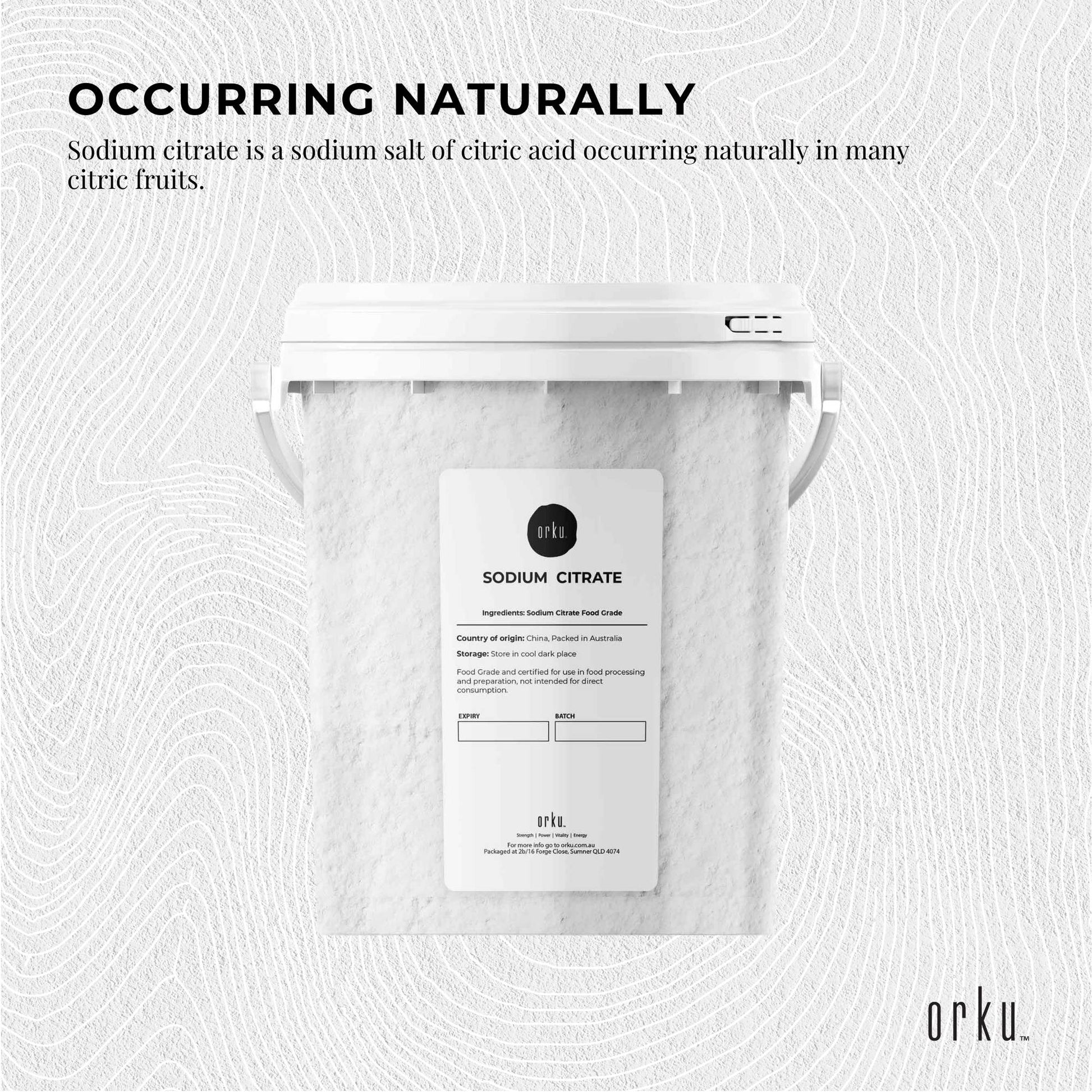 Sodium Citrate Powder Tub - Trisodium Food Grade Salt Acid Preservative