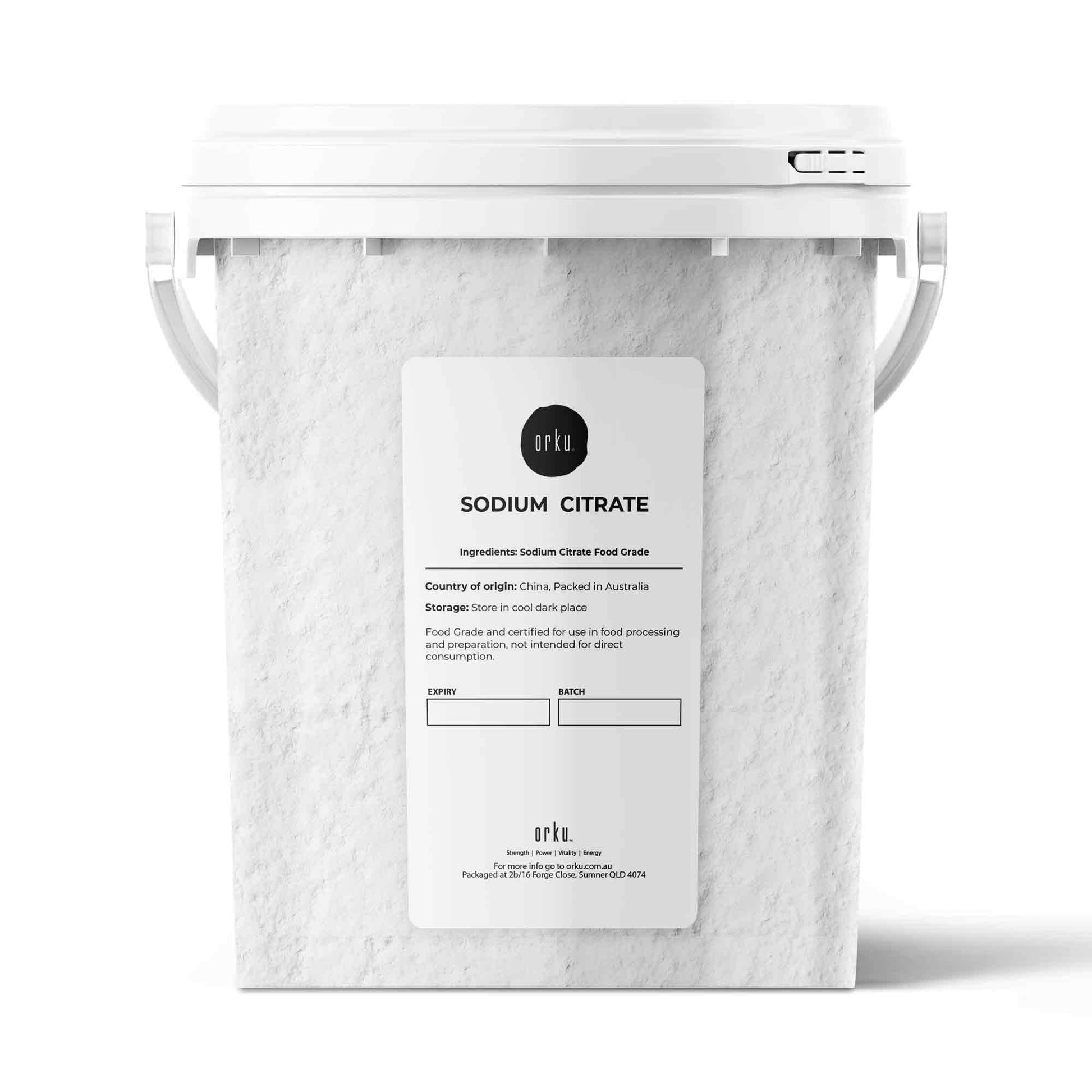 Sodium Citrate Powder Tub - Trisodium Food Grade Salt Acid Preservative