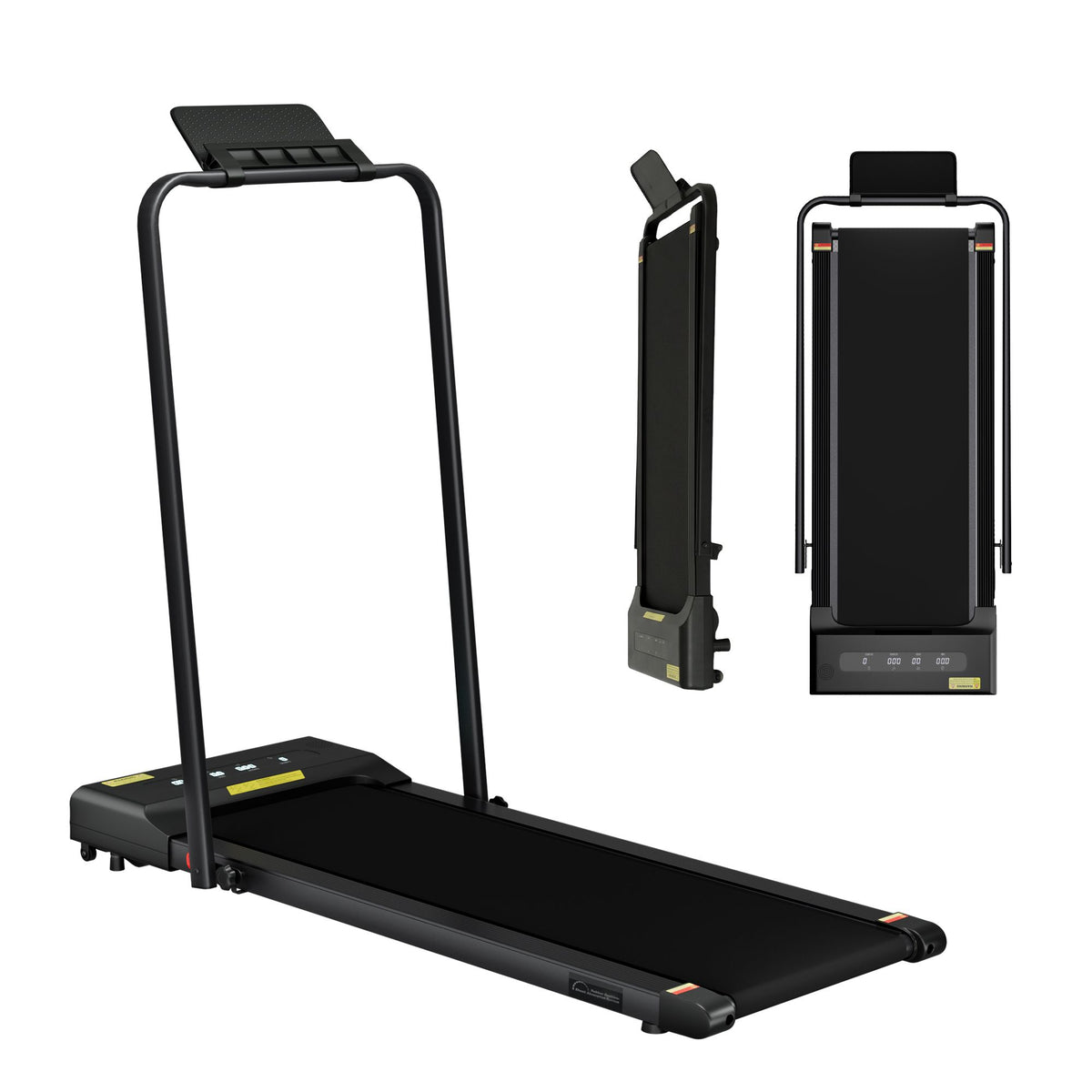 Everfit 2 in 1 Treadmill Electric Walking Pad Under Desk Home Gym Fitness 380mm Black