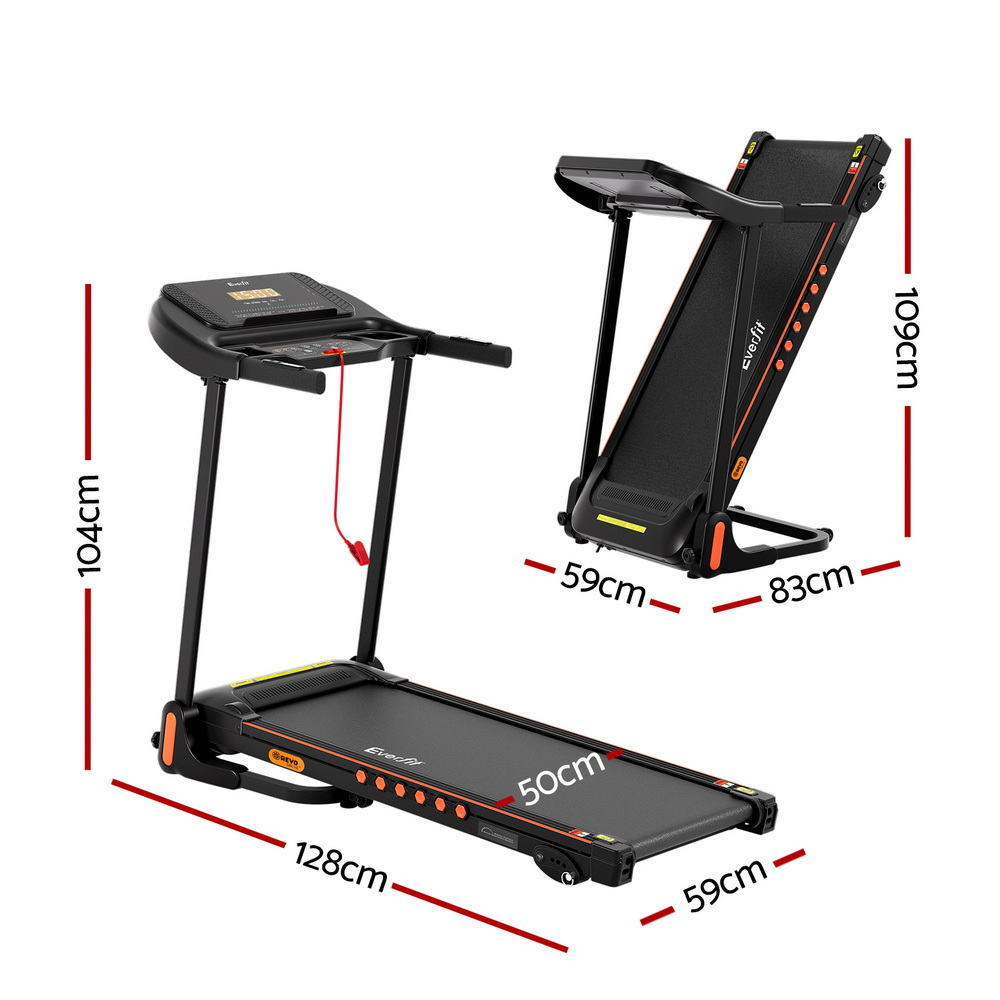 Everfit Treadmill Electric Home Gym Fitness Exercise Equipment Incline 390mm
