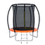 Everfit 6FT Trampoline for Kids w/ Ladder Enclosure Safety Net Rebounder Orange
