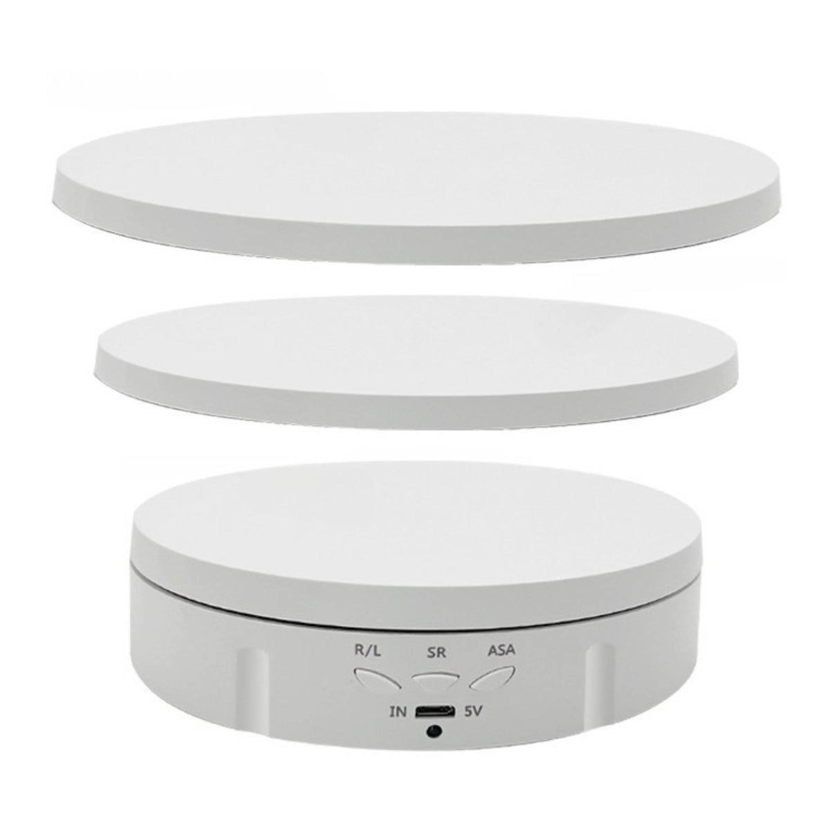 Tooleroo 360 Rotating Display Stand Electric Turntable Photography - White