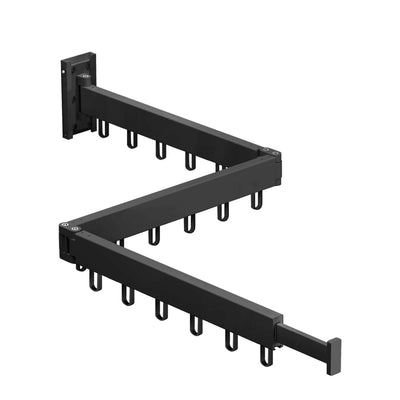 Tooleroo Clothes Drying Rack Tri-Fold Wall-Mount Space-Saving Laundry Hanger