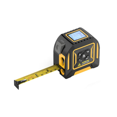 Tooleroo Digital Laser Tape Measure+ 5m Steel Tape – 3-in-1 Cross Marking