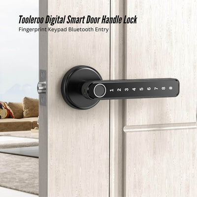 Tooleroo Digital Smart Door Lock Handle - 5in1 Keypad Home Entry Security System