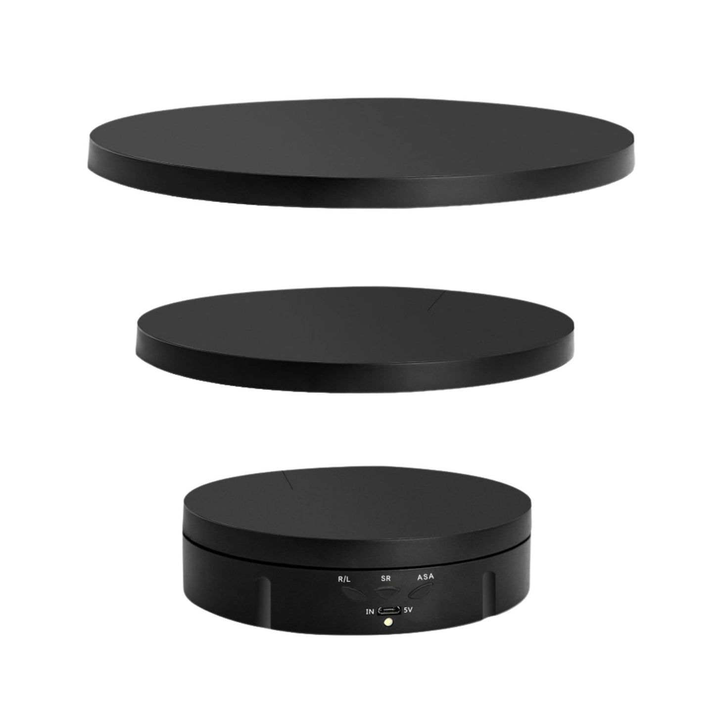 Tooleroo Electric 360 Rotating Product Display Stand for Merchandise Video Black