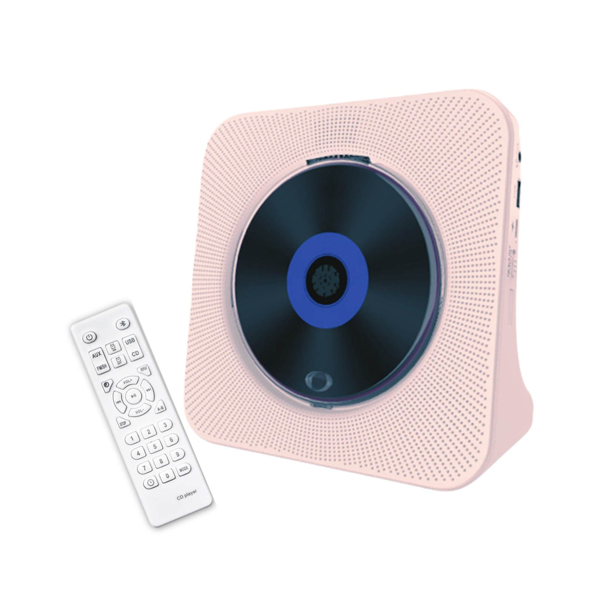 Tooleroo Portable CD Player Bluetooth FM Radio USB Rechargeable Pink