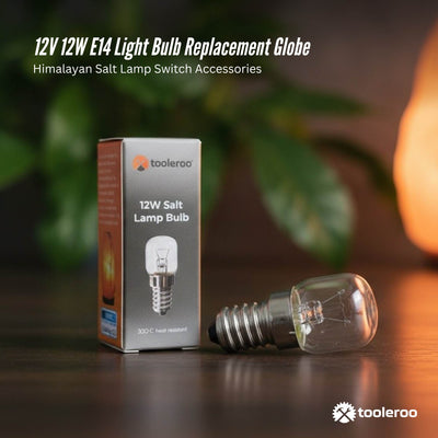 Tooleroo Salt Lamp Bulb E14 - Replacement Globe for Himalayan 12V Lamp