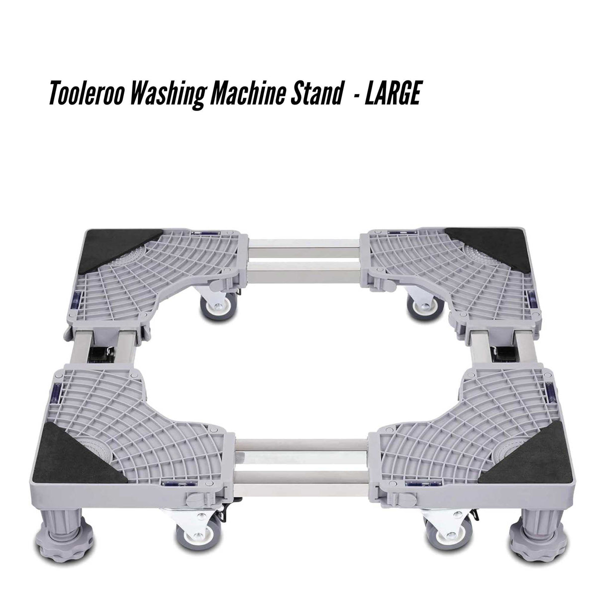 Tooleroo Washing Machine Stand - Wheeled Adjustable Fridge and Appliance Base