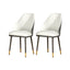 Artiss Dining Chairs Wooden Chair Kitchen Cafe Faux Leather Padded Seat Set Of 2