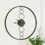 Artiss 75cm Wall Clock Large No Numeral Round Black